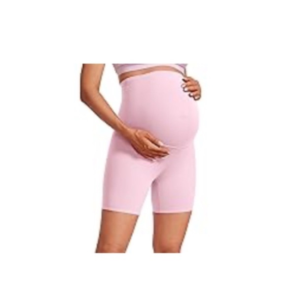 CRZ yoga Women's light lavender maternity High-Waisted Shorts size M - Picture 1 of 4